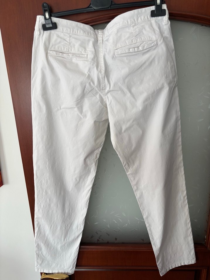 Ekru Slim Fit Keten Pantolon — görsel 6/6