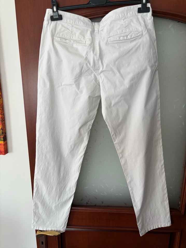 Ekru Slim Fit Keten Pantolon — görsel 4/6