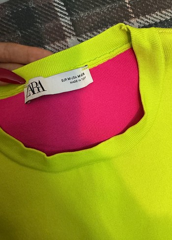 Zara Zara Sarı Kolsuz yelek