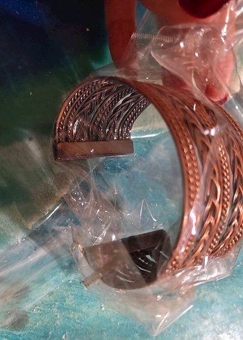 Accessorize Bakır örgü Desenli Elastik Bohem Bileklik