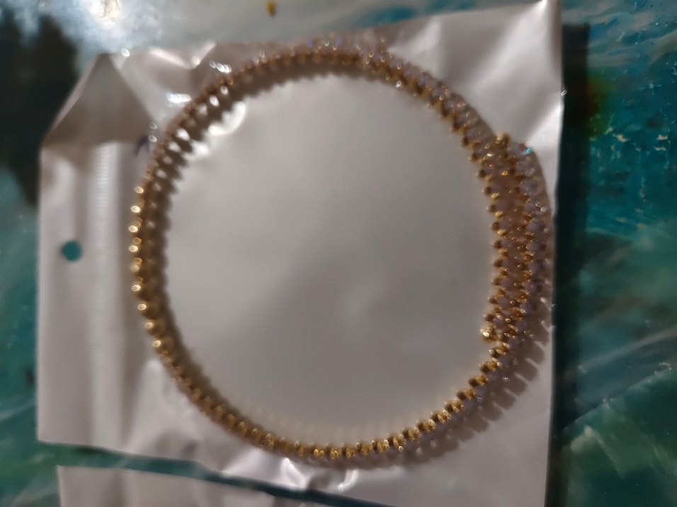 Sıra taşlı Detaylı Kadın kolye - Gri ve Altın - Görsel 2