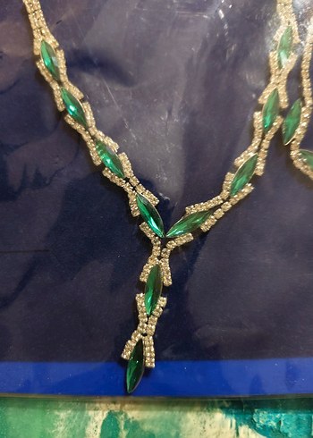 Accessorize Yeşil Yılan Desenli Kadın Takı Seti