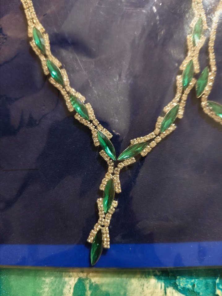 Yeşil Yılan Desenli Kadın Takı Seti - Görsel 2