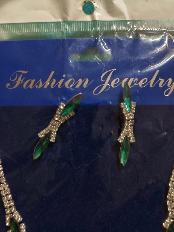 Yeşil Yılan Desenli Kadın Takı Seti - Görsel 3