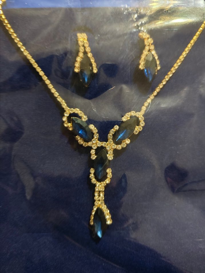 Altın Renkli Düğün Kadın Takı Seti - Görsel 2