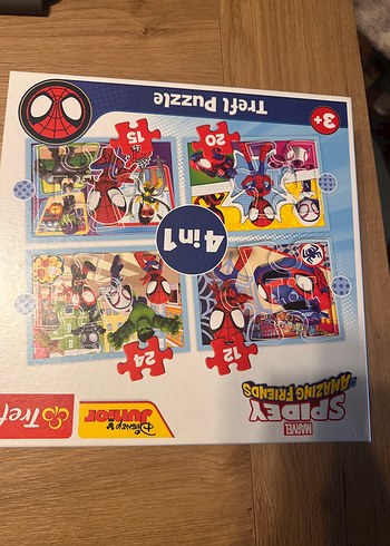 Diğer Trefl Marvel Spidey 4'ü 1 Arada Çocuk Puzzle