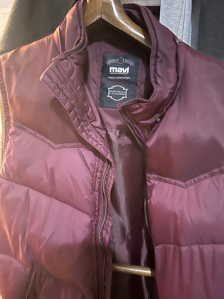 Bordo Erkek Yelek - Görsel 2