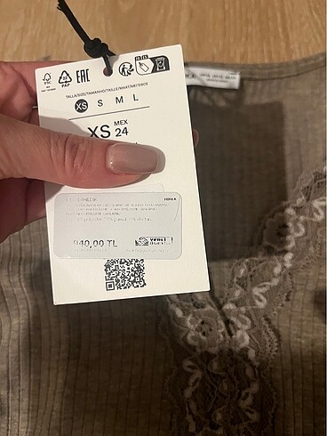 xs Beden haki Renk Bershka bluz
