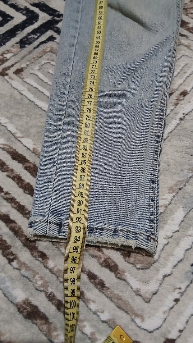 yüksek bel açık mavi slim fit jean — görsel 7/9