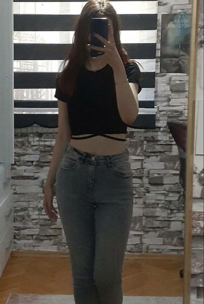yüksek bel açık mavi slim fit jean — görsel 2/9