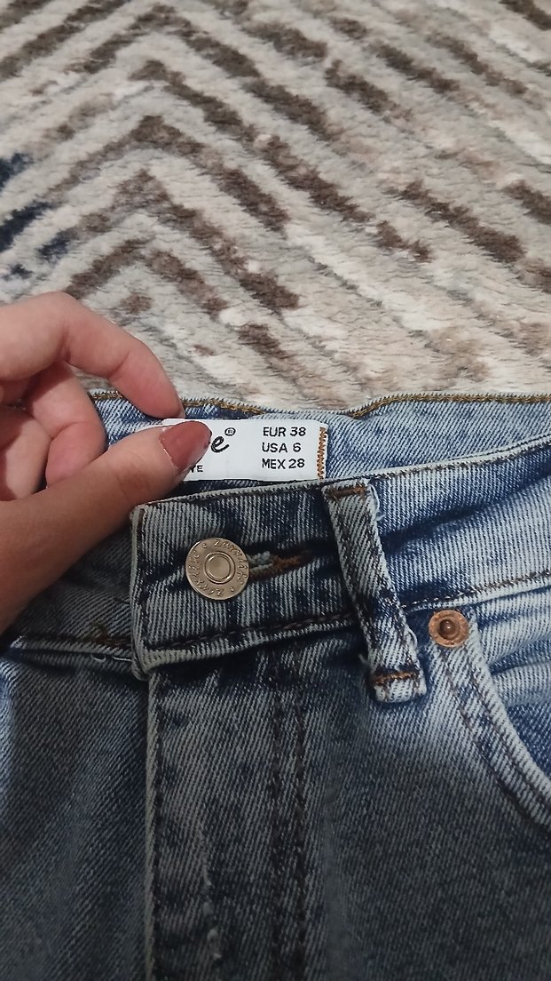 yüksek bel açık mavi slim fit jean — görsel 4/9