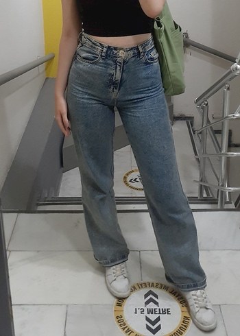 Defacto Y2k Streetwear Mavi Kargo Jean
