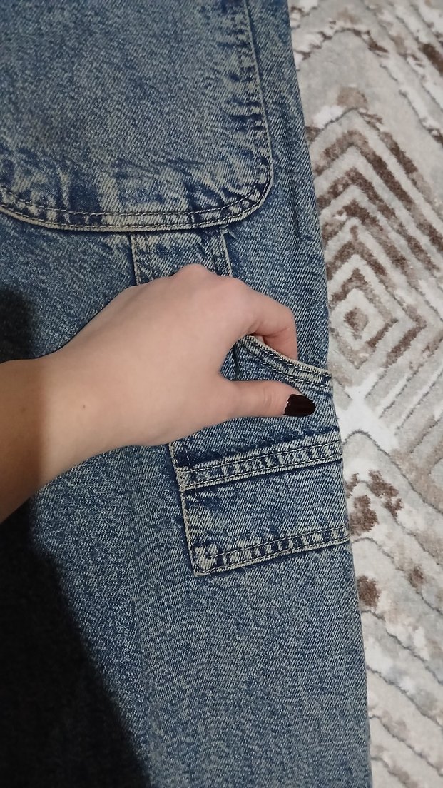 y2k streetwear mavi kargo jean — görsel 5/11