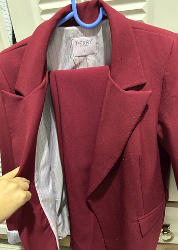 LC Waikiki Bordo Siklik Perry Blazer Ceket
