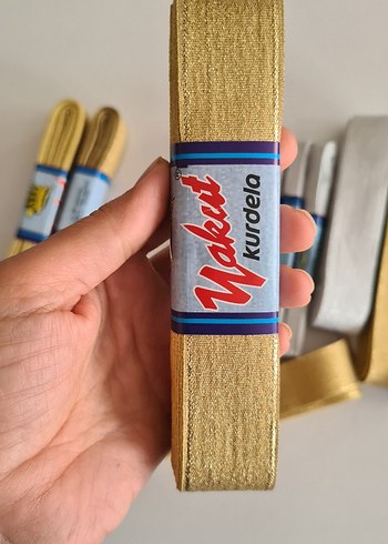 13adet Altın ve gumuş kurdele - Görsel 5