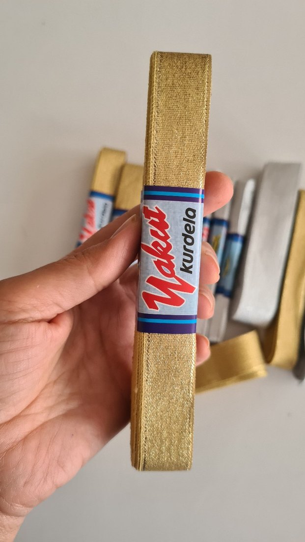 13adet Altın ve gumuş kurdele - Görsel 4