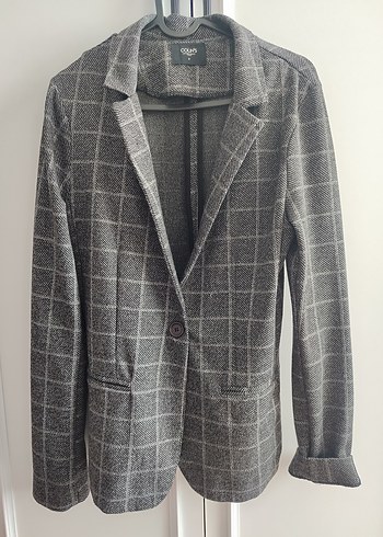 Colin's Koyu Gri Ekose Klasik Blazer Ceket