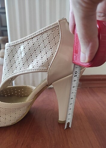 Vogue Marka Bej Renk Topuklu Ayakkabı - Görsel 5