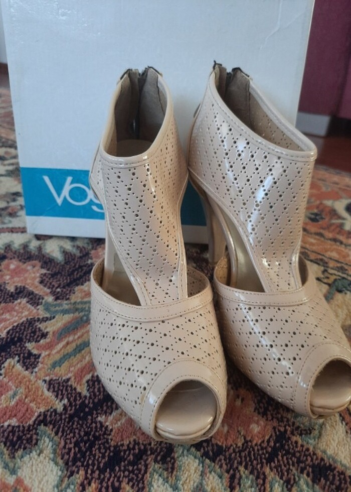 Vogue Marka Bej Renk Topuklu Ayakkabı - Görsel 2