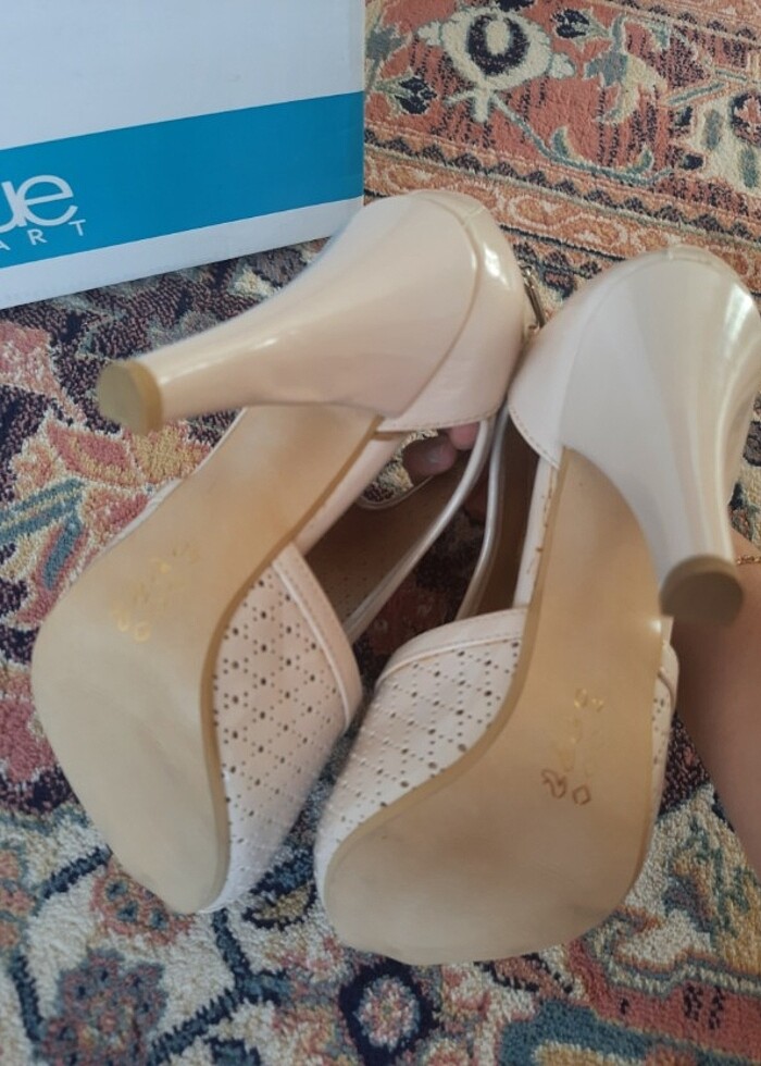 Vogue Marka Bej Renk Topuklu Ayakkabı - Görsel 3