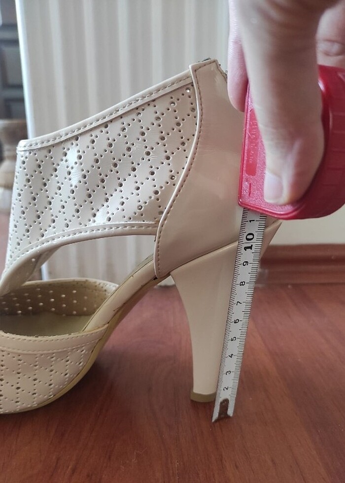 Vogue Marka Bej Renk Topuklu Ayakkabı - Görsel 5