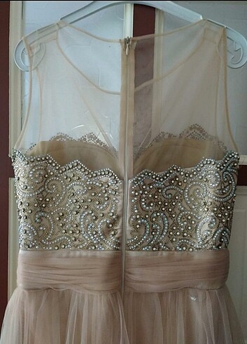 Taşlı Kabarık Abiye - Görsel 4