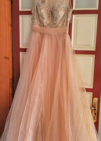 Taşlı Kabarık Abiye - Görsel 5