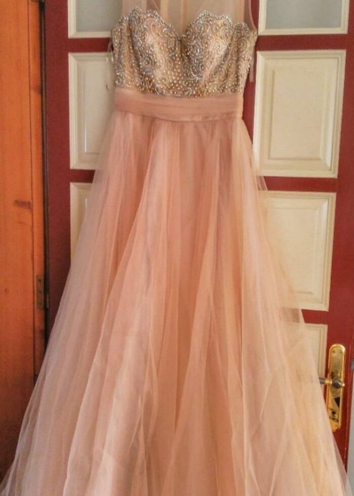 Taşlı Kabarık Abiye - Görsel 5