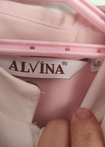 Alvina Pudra Rengi Uzun Kollu Düğmeli Kadın Tunik - Görsel 6