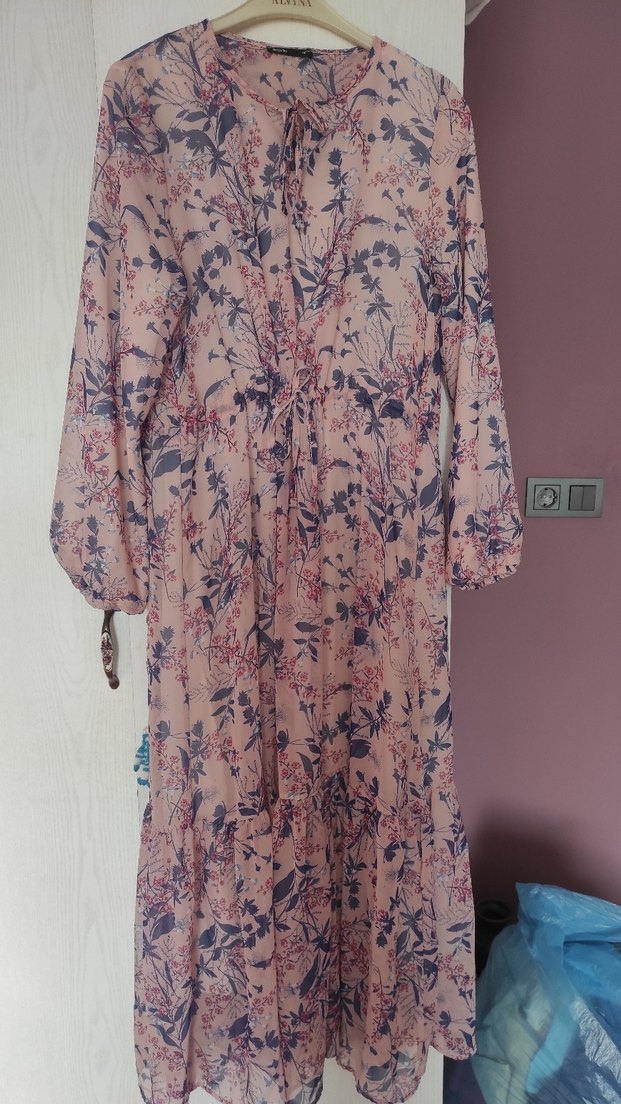 Şifon elbise - Görsel 3