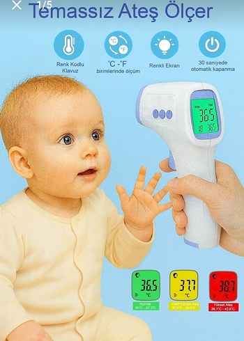 2'si Bir Arada Dijital Ateş Ölçer ve Nabız Ölçer - Görsel 2