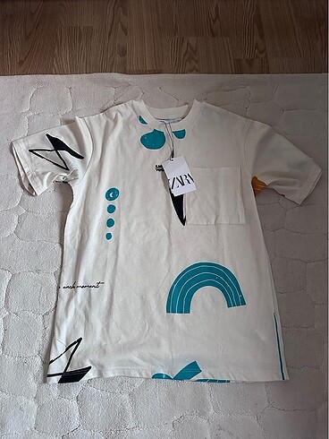 11-12 Yaş Beden çeşitli Renk Zara çocuk t shirt