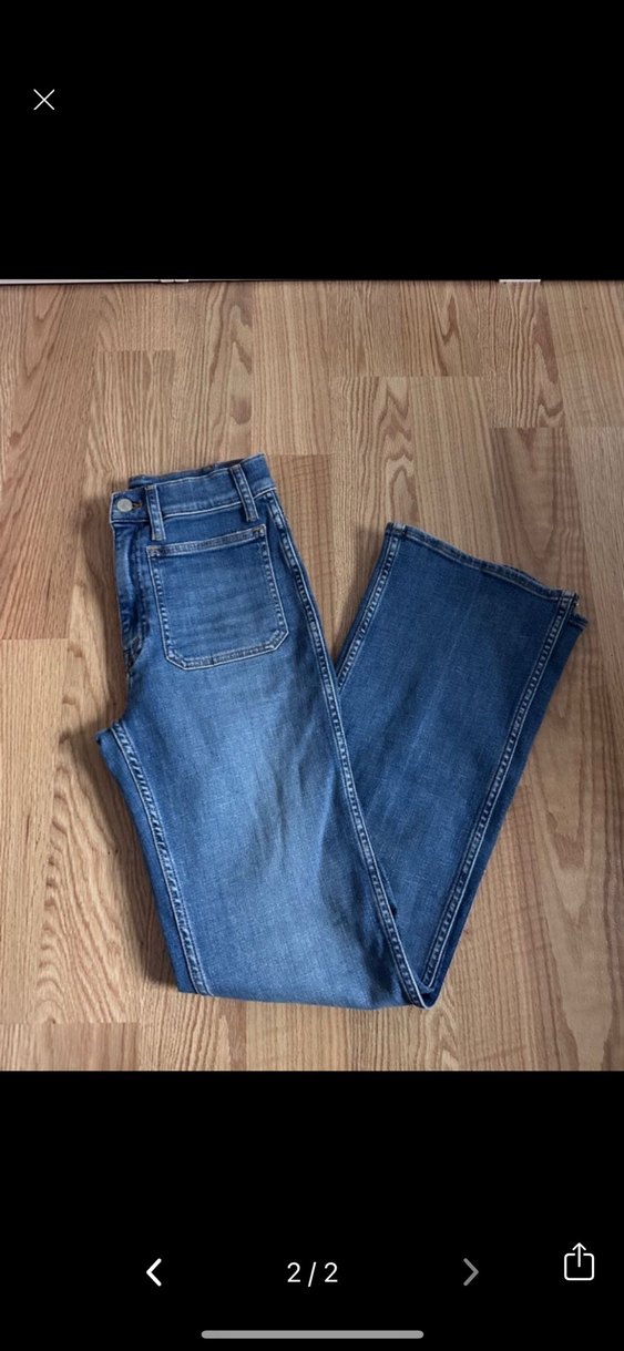 Kadın Mavi Bağcıklı Bol Kesim Denim Pantolon - Görsel 4