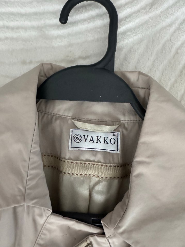 Bej Uzun Vakko Trençkot — görsel 2/4