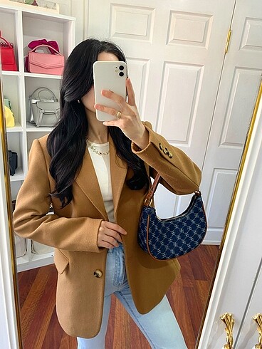 Taba renk blazer çeket