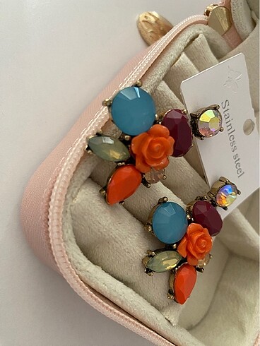 Accessorize Renkli çiçekli küpe