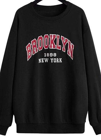 Brooklyn New York Baskılı Unisex Sweatshirt 