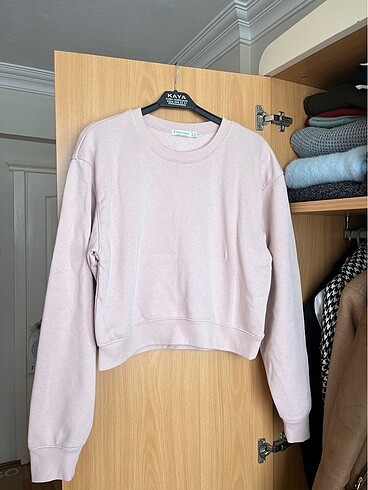 toz pembe sweatshirt