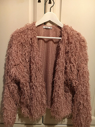 l Beden ten rengi Renk Bershka peluş ceket/hırka