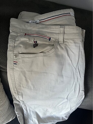 Us Polo Canvas Pantolon
