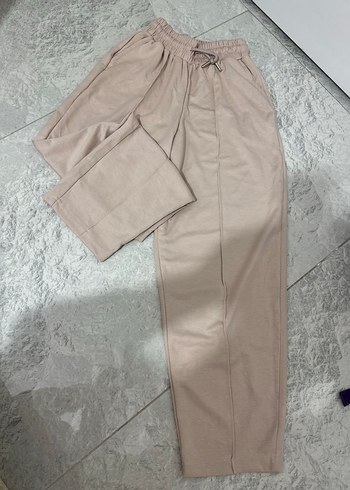 Diğer Bej Lastikli Rahat Pantolon Esofman