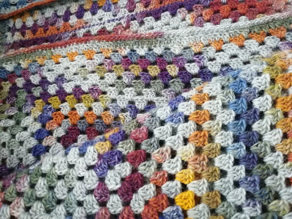 Renkli Bohem Örgü Kadın Hırka - Görsel 2