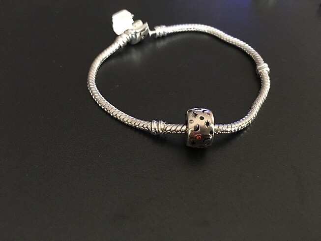  Beden gri Renk Pandora gümüş charm
