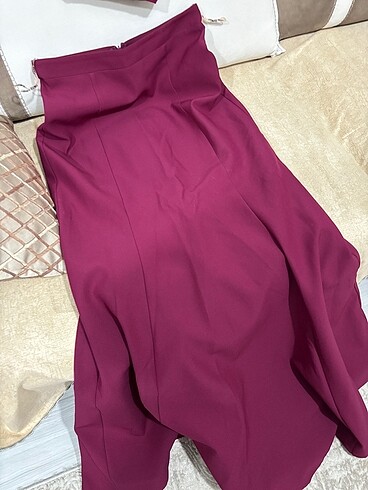 m Beden bordo Renk Abiye
