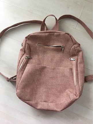 Pudra pembe sırt çantası