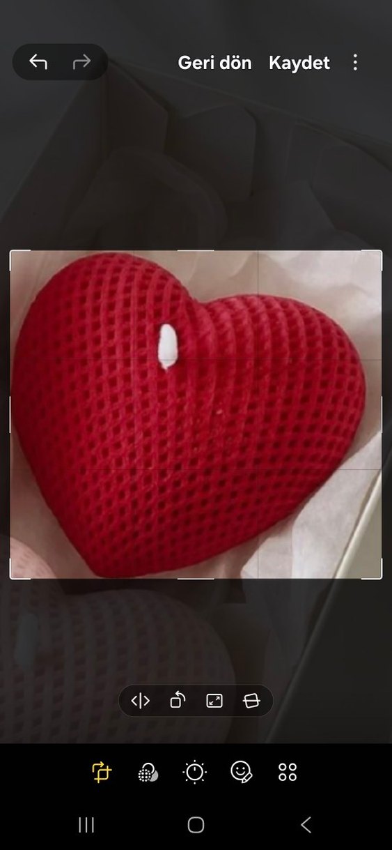 Kırmızı Kalp Şekilli Banyo Süngeri - Görsel 3