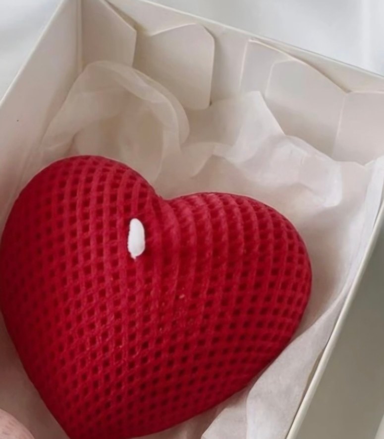 Kırmızı Kalp Şekilli Banyo Süngeri - Görsel 2