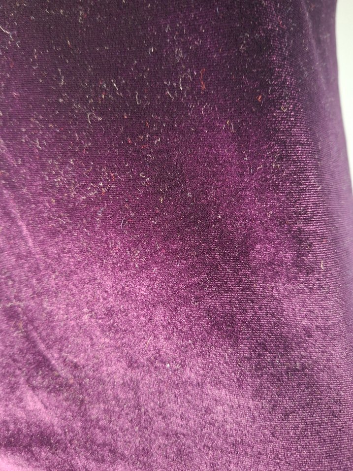 Bordo Kadife Kısa Kollu  Bluzu - Görsel 5