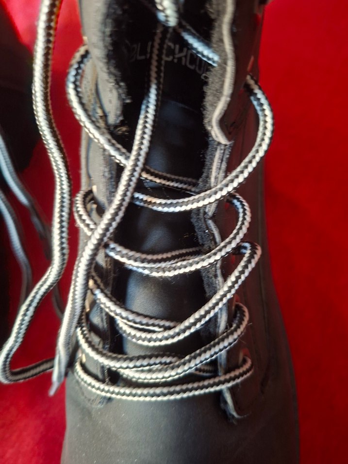 Gri Bağcıklı Erkek Kauçuk Goth Bot - Görsel 2