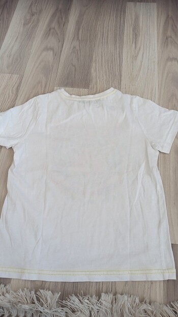 7 Yaş Beden beyaz Renk Erkek çocuk tişört